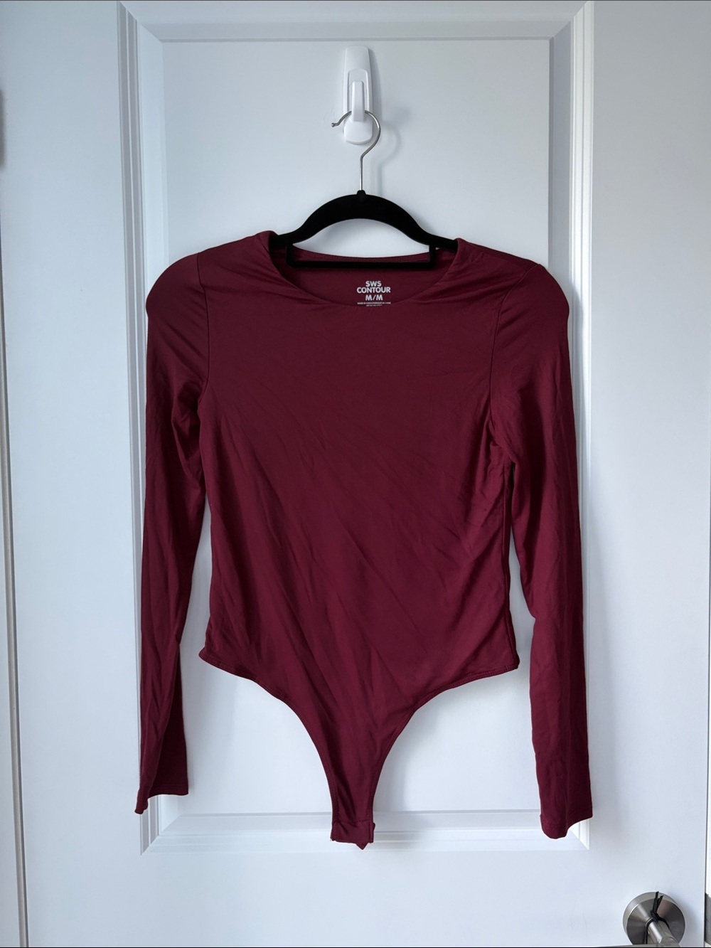 SWS Contour Burgundy Long Sleeve Bodysuit